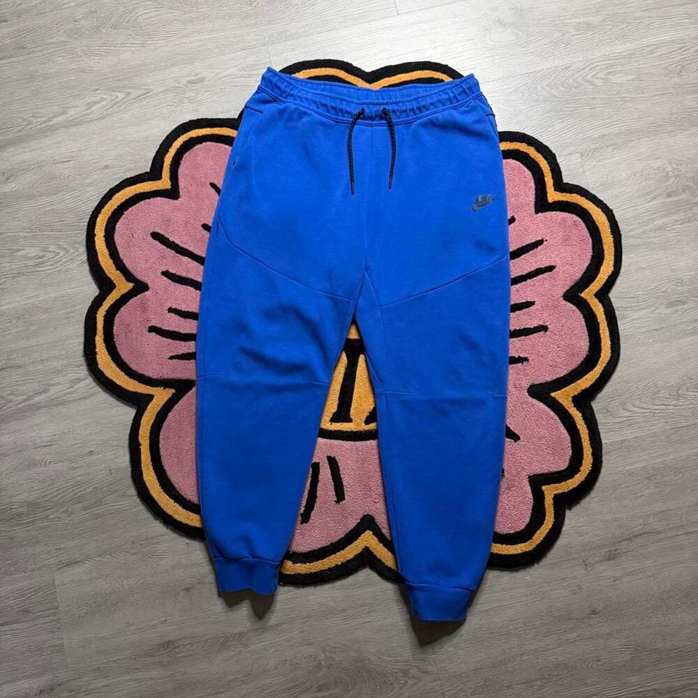 Nike Tech Fleece Windrunner Jogger Cuffed Sweatpants Size XL Blue